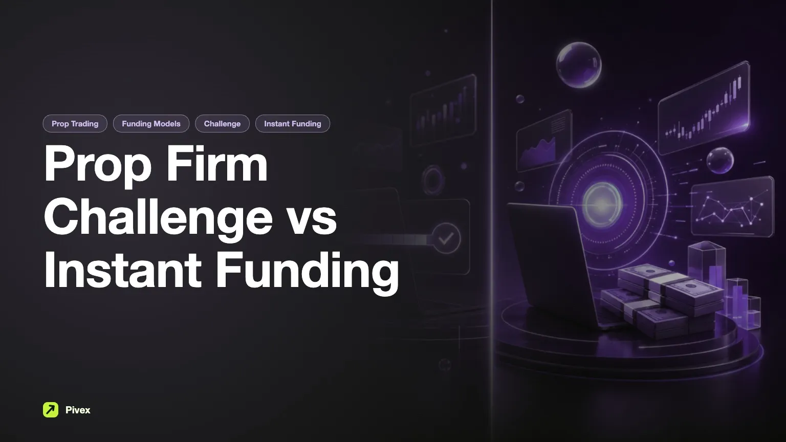Società di trading proprietario Challenge vs Instant Funding: un confronto dettagliato — Guide Pivex
